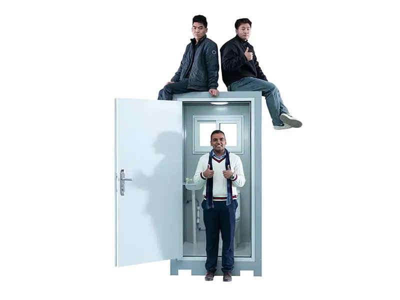 Single-Person Outdoor Portable Toilet structural demonstration